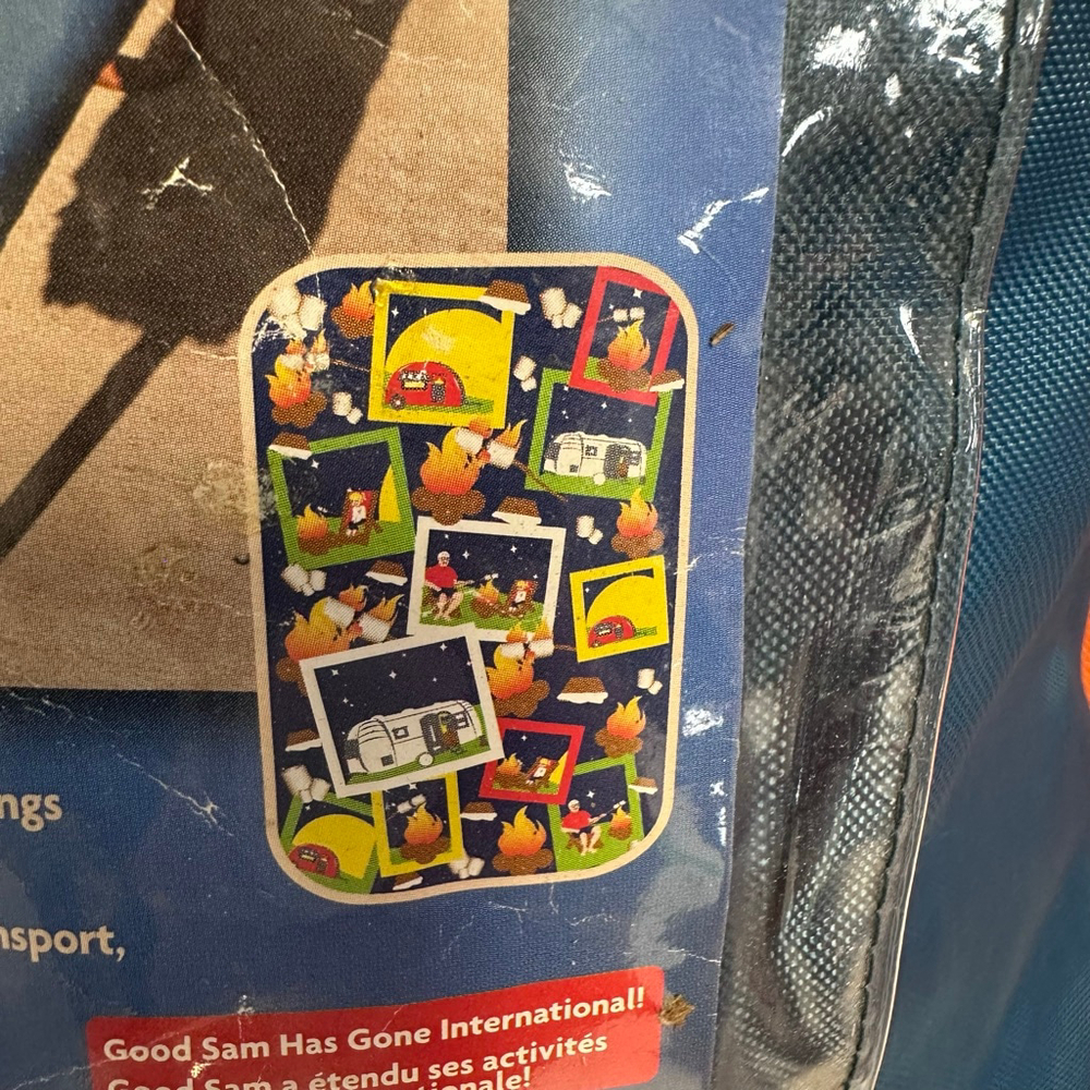 Good Sam Blue Campfire Picnic Tablecover Set One Size Camping - Picture 10 of 12